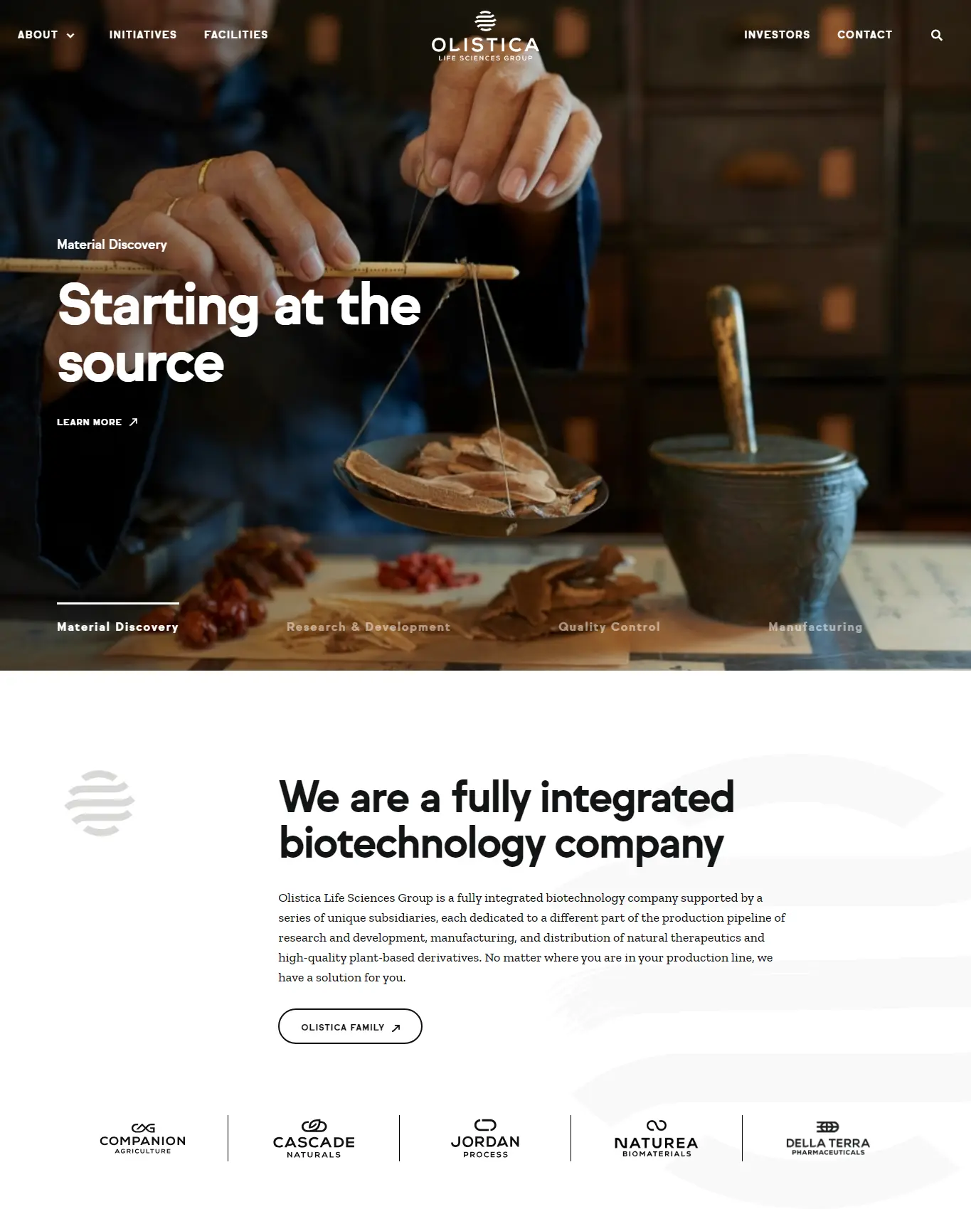 Olistica Group project preview